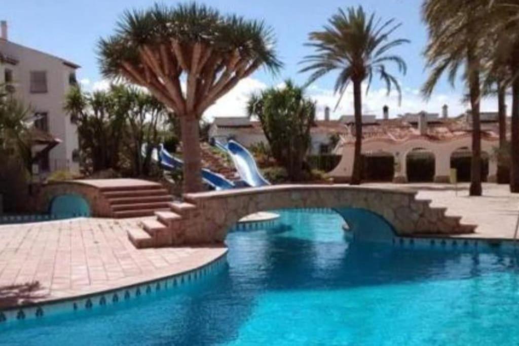 En Denia, Urbanizacion El Palmar Con Piscina, Toboganes Y Chiringuito Appartement Buitenkant foto