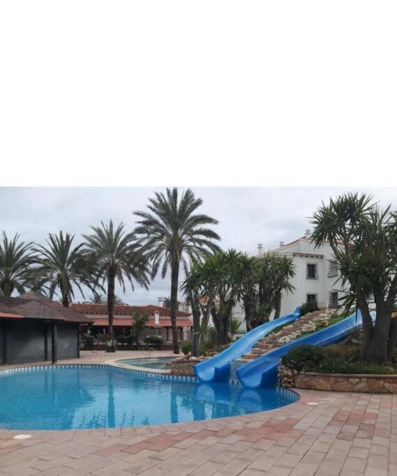 En Denia, Urbanizacion El Palmar Con Piscina, Toboganes Y Chiringuito Appartement Buitenkant foto